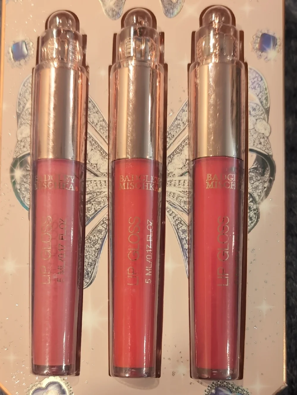 Badgley Mischka Lip Gloss Trio NIP